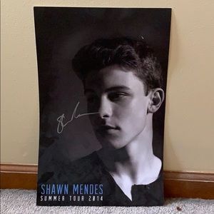 Signed Shawn Mendes poster